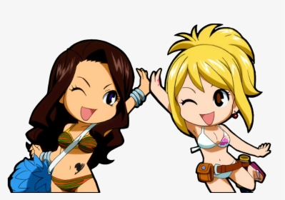 Cana & Lucy - Fairy Tail Lucy And Cana, HD Png Download, Transparent PNG
