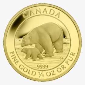 2015 Canadian Gold Coin Polar Bear And Cub, HD Png Download, Transparent PNG