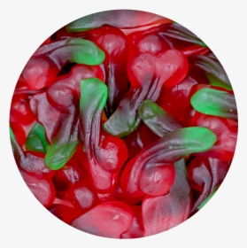 Twin Cherry Gummies - Candied Fruit, HD Png Download, Transparent PNG