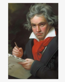 Ludwig Van Beethoven On Canvas   Class - Ludwig Van Beethoven, HD Png Download, Transparent PNG