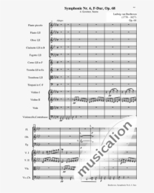 Beethoven, Ludwig Van - Summer Presto Violin Sheet Tab Music, HD Png Download, Transparent PNG