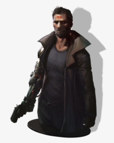 Dogeron Kenan, A Low Life Criminal Trying To Make It - William Gibson Neuromancer Art, HD Png Download, Transparent PNG