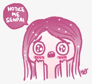 Notice Me Senpai , Png Download - Notice Me Senpai Png, Transparent Png, Transparent PNG
