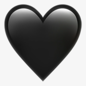 •black Heart Emoji 🖤 Heart Black Emoji Emoticon Iphone - Whatsapp Emoji Black Heart, HD Png Download, Transparent PNG