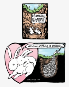 Rabbit Cartoon Png -bunny Pit - Comics With Dark Twists, Transparent Png, Transparent PNG