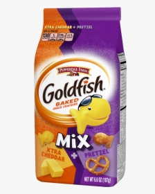 Goldfish Cracker Png - Xtra Cheddar And Pretzel Goldfish, Transparent Png, Transparent PNG