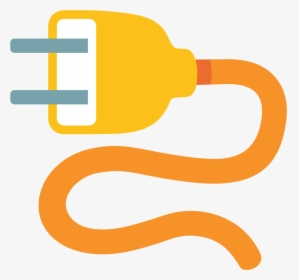 Plug Emoji Png Clip Art Black And White Stock - Electricity Emoji, Transparent Png, Transparent PNG