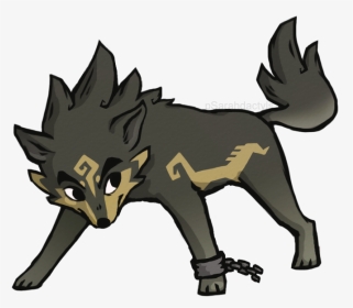 Drawn Toon Wolf - Twilight Princess Wolf Link Drawing, HD Png Download, Transparent PNG