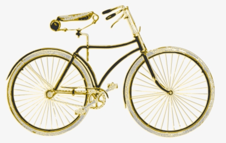 Vintage Bicycle Clip Art - Pen And Ink Bicycle, HD Png Download, Transparent PNG