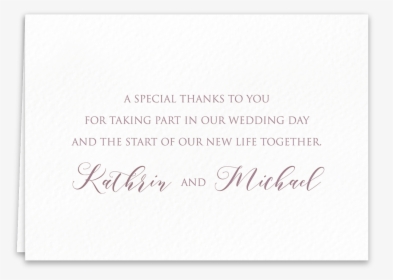 Thank You Card Edged Beauty - Calligraphy, HD Png Download, Transparent PNG