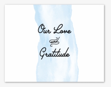 Brushed Watercolor Thank You Card With Fold  								data-caption - Calligraphy, HD Png Download, Transparent PNG