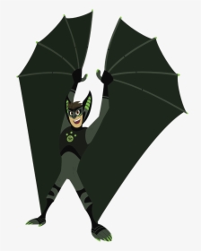 Chris In His Bat Creature Power Suit Holds Up His Wings - Wild Kratts Bat Power, HD Png Download, Transparent PNG