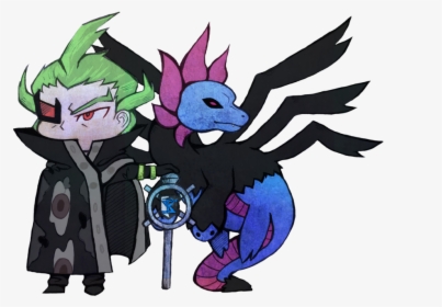 Ghetsis And His Hydreigon By Ultimateshuu - Pokemon Ghetsis And Hydreigon, HD Png Download, Transparent PNG