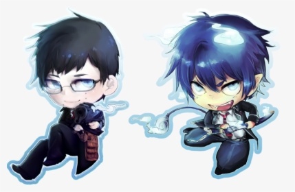 Blue Exorcist Rin And Yukio Chibi, HD Png Download, Transparent PNG
