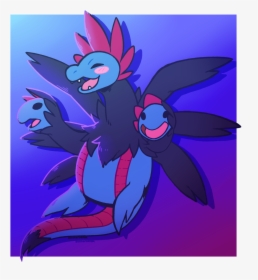 Happy Hydreigon - Cartoon, HD Png Download, Transparent PNG