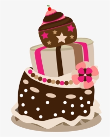 Freevector Vector Birthday Cake - Vector Birthday Cake, HD Png Download, Transparent PNG