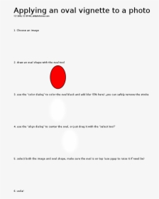 Creating An Oval Vignette - Circle, HD Png Download, Transparent PNG