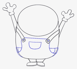 How To Draw Bob The Minion - Minions Family Step By Step Drawing, HD Png Download, Transparent PNG
