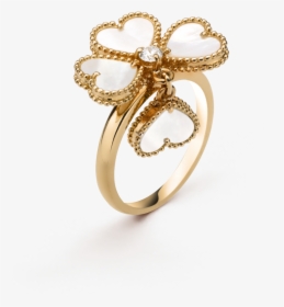 Wedding Ring Icon Png , Png Download - Sweet Alhambra Effeuillage Ring, Transparent Png, Transparent PNG