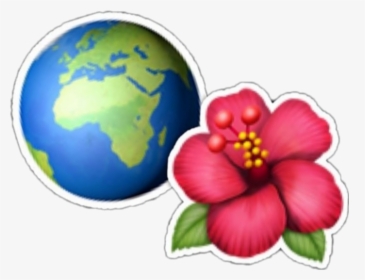 #emojis #emoji #iphone #mundo #world #flower, HD Png Download, Transparent PNG