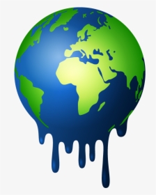 Transparent World Emoji Png - Global Warming Earth Cartoon, Png Download, Transparent PNG