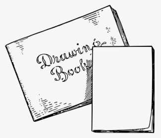 Drawing Book And Scribbling Pad Clip Arts - Clip Art Drawing Book, HD Png Download, Transparent PNG