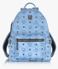Mcm Backpack Png - Blue Mcm Stark Backpack, Transparent Png, Transparent PNG