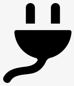 Plug Connector - Electricity Icon Black Transparent, HD Png Download, Transparent PNG