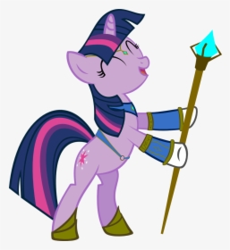 Ironm17, Eyes Closed, Female, Magic Staff, Mare, Pony, - Friendship Is Magic Twilight Sparkle, HD Png Download, Transparent PNG