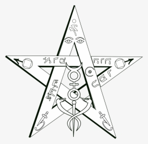 Magic Tetragramaton Esoteric Free Photo - Pentagram, HD Png Download, Transparent PNG