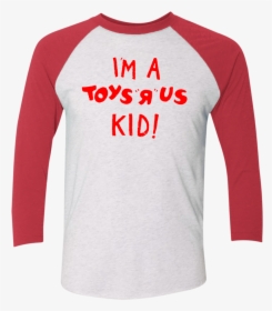 I M A Toys R Us Kid Tri Blend 3/4 Sleeve Baseball Raglan - Long-sleeved T-shirt, HD Png Download, Transparent PNG