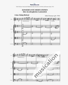 Konzertante Meditationen For Oboe And String Orchestra - Mitt Hjerte Alltid Vanker Free Sheet Music, HD Png Download, Transparent PNG