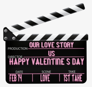 #valentinesday #valentines #movie #clapboard - Clapboard Png, Transparent Png, Transparent PNG