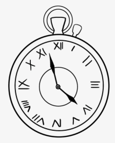 Pocket Watch Drawing Simple, HD Png Download, Transparent PNG
