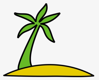 Island, Palm Tree, Palm, Sun, Exotic, Tropical - Hawaii Clip Art With Palm Trees, HD Png Download, Transparent PNG