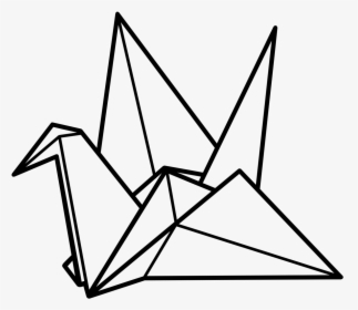 Transparent Crane Png - Origami Crane Clipart, Png Download, Transparent PNG