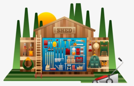 How To Clean Garden Tools - Tool Shed Clipart, HD Png Download, Transparent PNG
