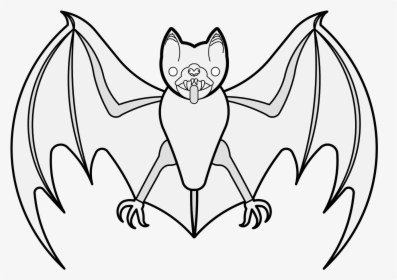 Bat Traceable Heraldic Art Traceable Bat Png Traceable - Heraldic Bat, Transparent Png, Transparent PNG
