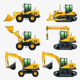 Heavy Equipment Architectural Engineering Excavator - Les Machines De Construction, HD Png Download, Transparent PNG