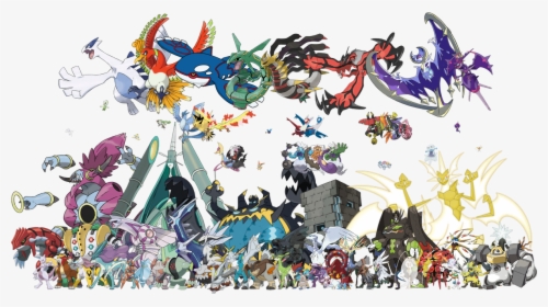 All Legendary Mythical And Ultra Beast Pokemon, HD Png Download, Transparent PNG