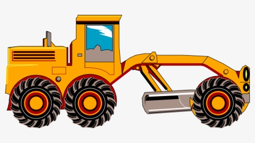 Machine,construction Equipment,car - Grader Truck Clip Art, HD Png Download, Transparent PNG