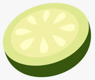 Cucumber Clipart - Cucumber Slice Drawing Png, Transparent Png, Transparent PNG
