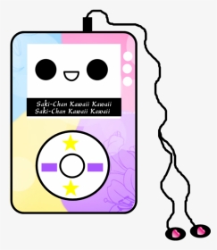 Kawaii Cute Music Mp3 Mp3player Pink Pastel Earphones - Kawaii Music, HD Png Download, Transparent PNG