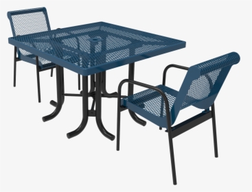Standard Metal Square Patio Table - Square Expanded Metal Table Png, Transparent Png, Transparent PNG