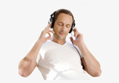 Just Listen To This Money Flow Meditation For A Few - Man Listening Ear Phone Png, Transparent Png, Transparent PNG