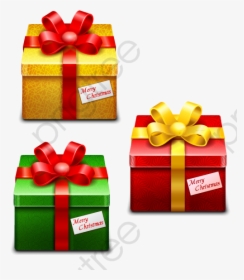 Box Santa Claus Eve - Christmas Gift Icon Png, Transparent Png, Transparent PNG
