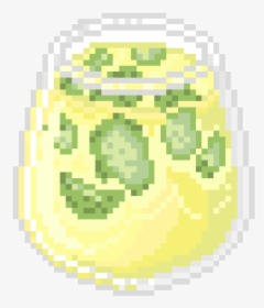 Pixel Food Kawaii Lemon Lemonade Mojito Green Yellow - Png Green Pixel Kawaii, Transparent Png, Transparent PNG