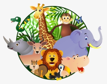 Safari Animals Cartoon, HD Png Download, Transparent PNG