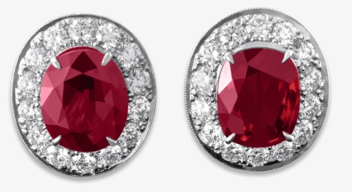 Ruby And Diamond Earrings, - Earrings, HD Png Download, Transparent PNG