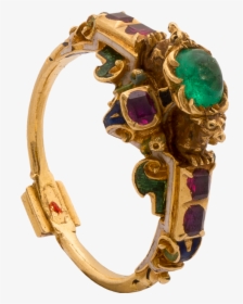Renaissance Enameled Ring Set With Emeralds And Rubies - Renaissance Ring, HD Png Download, Transparent PNG